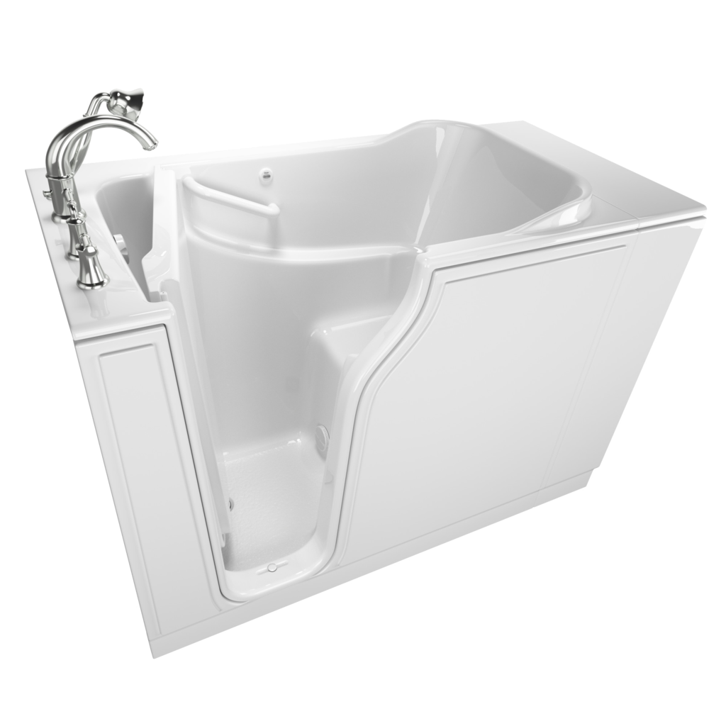 Gelcoat Value Series 30 x 52-Inch Walk-in Tub With Soaking Bath - Left-Hand Drain With Faucet